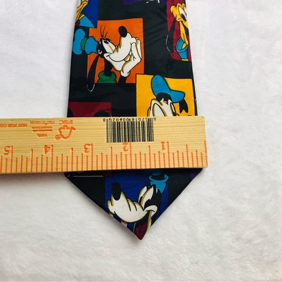 Disney  Necktie Mickey Goofy Pluto Donald Duck Tie Mickey Unlimited Color block - Picture 5 of 6